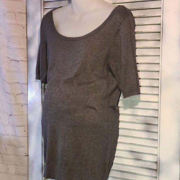 Motherhood Med Gray S/Sleeve Sweater - Picture 2 of 9